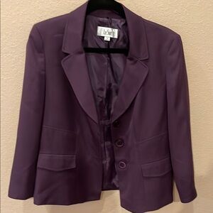 Le Suit Women's Deep Purple Blazer